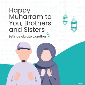 Happy Muharram Linkedin Post Template
