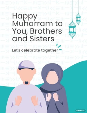 Happy Muharram Flyer Template