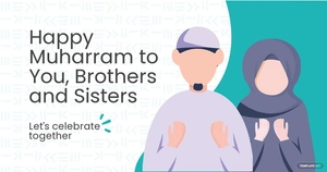 Happy Muharram Facebook Post Template
