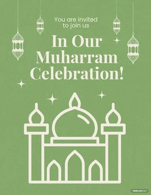 Muharram Celebration Flyer Template