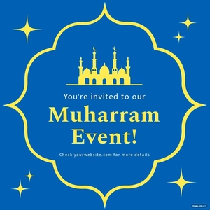 Muharram Invitation Linkedin Post Template