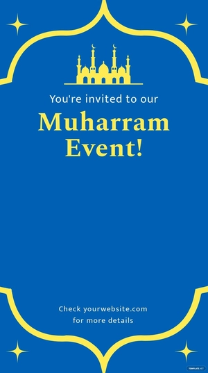 Muharram Invitation Snapchat Geofilter Template