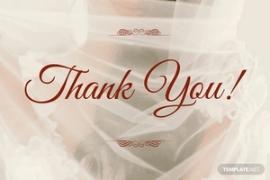 Bridal Shower Photo Thank You Card Template