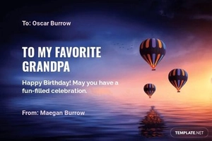 Birthday Card For Grandpa From Granddaughter