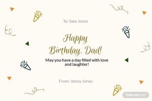 Printable Birthday Card Template For Dad