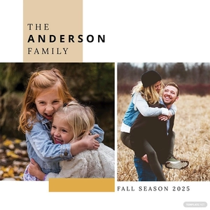 Family Photo Book Cover Template