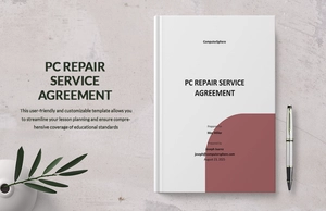 PC Repair Service Agreement Template