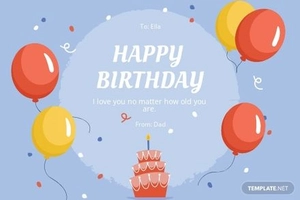 Printable Birthday Card Template For Daughter