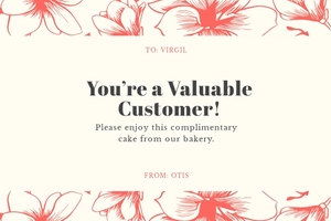 Small Business Thank You Card Template