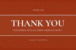 Business Thank You Card Template