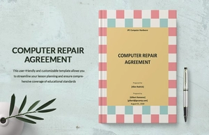 Computer Repair Agreement Template