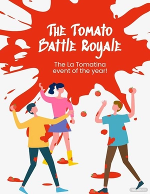 La Tomatina Event Flyer Template