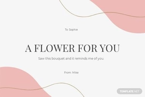 Just Because Gift Card Template