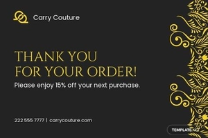 Simple Business Thank You Card Template