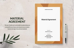 Material Agreement Template