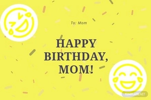 Funny Birthday Card Template For Mom