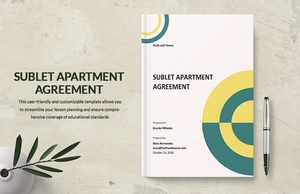 Sublet Apartment Agreement Template