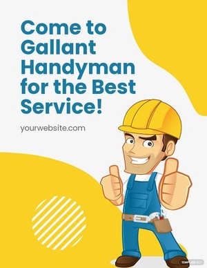 Handyman Advertising Flyer Template