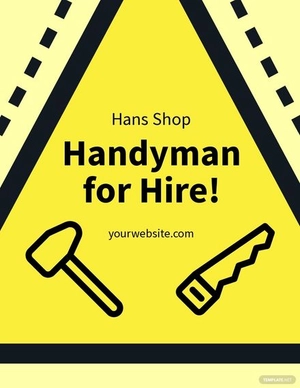 Hiring Handyman Flyer Template