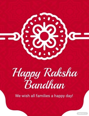 Happy Raksha Bandhan Flyer Template