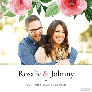 Floral Photo Book Cover Template