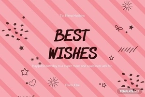 Digital Birthday Card Template For Mom