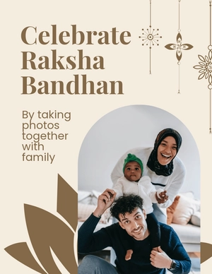 Photo Raksha Bandhan Flyer Template