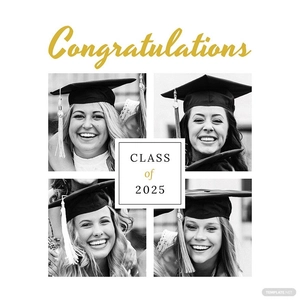 Graduation Photo Book Cover Template