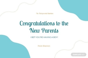 Printable Baby Prediction Card Template