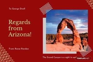 Photo Travel Postcard Template