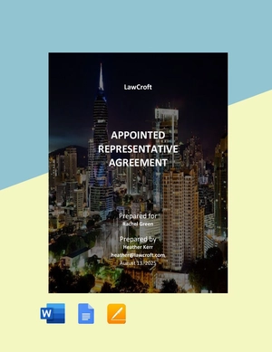 Appointed Representative Agreement Template