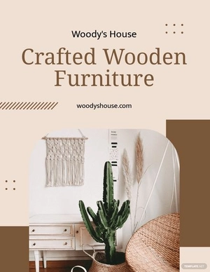 Wood Furniture Flyer Template