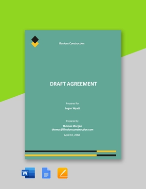 Sample Draft Agreement Template