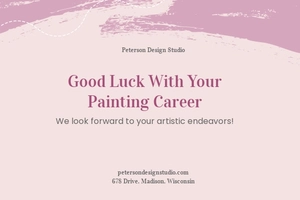 Artist Postcard Template