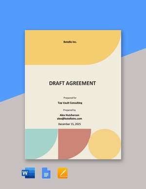 Simple Draft Agreement Template