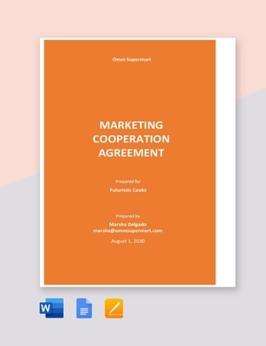 Marketing Cooperation Agreement