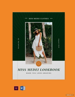 Horizontal Portfolio Lookbook Template