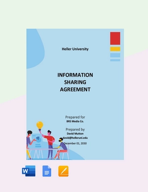 Information Sharing Agreement Template
