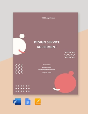 Design Service Agreement Template