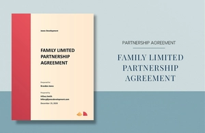 Family Limited Partnership Agreement Template