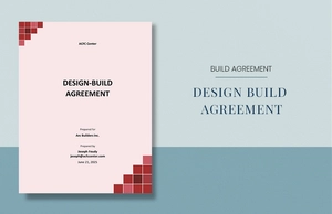 Design Build Agreement Template