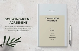 Sourcing Agent Agreement Template