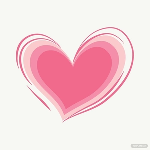 Drawn Heart Vector Shape