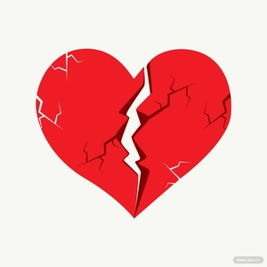 Broken Heart Vector