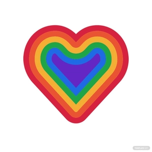Pride Heart Vector