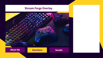 Free Minimalist Twitch Overlay Template to Edit Online