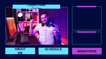 Free Twitch Webcam Overlay Template to Edit Online