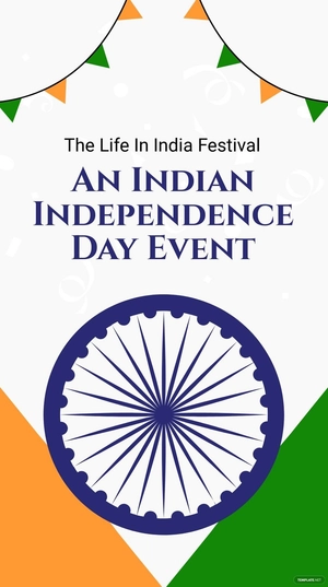 Free Indian Independence Day Event Instagram Story Template to Edit Online