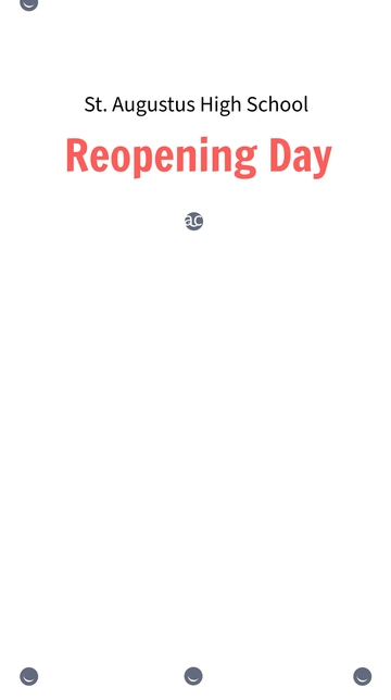 Free School Reopening Snapchat Geofilter Template to Edit Online