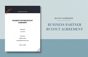 Business Partner Buyout Agreement Template
